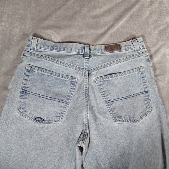 Vintage Quiksilver Wide Leg Denim Jeans Mens 36 (Fits 34x31) Skater Baggy Y2K - Picture 9 of 16